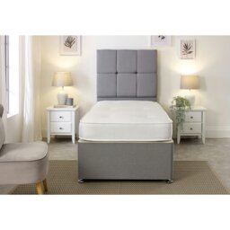Rackhams Double-Sided Tufted Innerspring Mattress - 17cm Deep, Medium Comfort - White - 1 - 3ft Single Mattress (90cm x 190cm) - thumbnail 3
