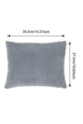 Rackhams Upholstered Storage Bench with 2 Pillow - Grey - thumbnail 5