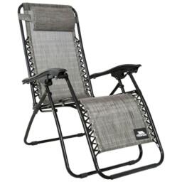 Rackhams Glenesk Folding Garden Chair - Grey Marl - One Size - Grey Marl - 100% Textile - thumbnail 1