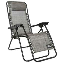 Rackhams Glenesk Folding Garden Chair - Grey Marl - One Size - Grey Marl - 100% Textile - thumbnail 2