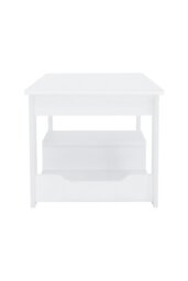 Rackhams Coffee Table with Storage Small Tea Table Desk Wooden Living Room Furniture - White - thumbnail 4