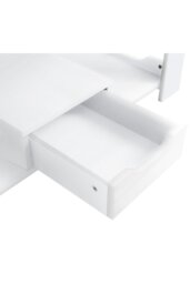 Rackhams Coffee Table with Storage Small Tea Table Desk Wooden Living Room Furniture - White - thumbnail 5