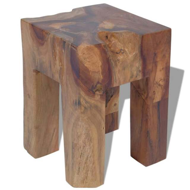 Rackhams Stool Solid Teak Wood