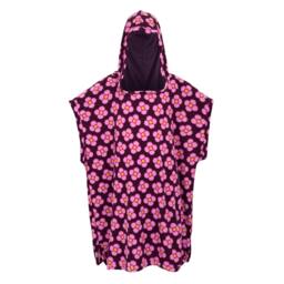 Rackhams Girls Orla Kiely Spinning Flower Towelling Robe - Morello - 9 Years - Morello - 100% Polyester