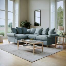 Rackhams Brentwood Left Hand Corner Sofa - Soft Pink - thumbnail 2