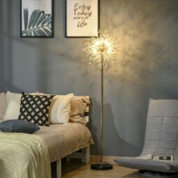 Rackhams Modern Floor Lamp with Dandelion-like Lampshade for Bedroom - thumbnail 3