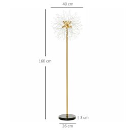 Rackhams Modern Floor Lamp with Dandelion-like Lampshade for Bedroom - thumbnail 4