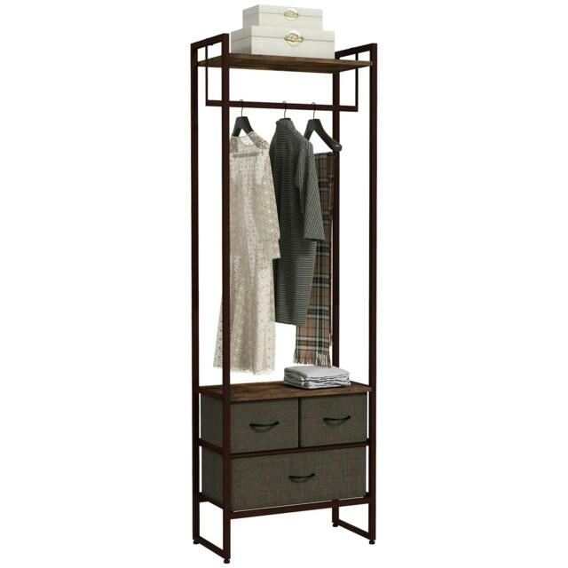 Rackhams Compact Clothes Rail, with Drawers and Shelf - image 1