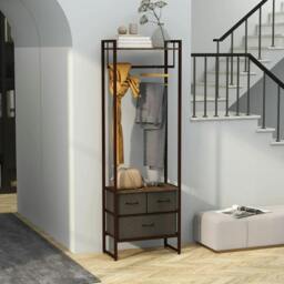 Rackhams Compact Clothes Rail, with Drawers and Shelf - thumbnail 2