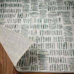 Rackhams Eco-Washable Green Rug Abstract Design - 67X200 cm - thumbnail 4