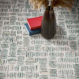 Rackhams Eco-Washable Green Rug Abstract Design - 67X200 cm - thumbnail 3