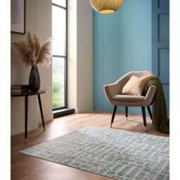 Rackhams Eco-Washable Green Rug Abstract Design - 67X200 cm - thumbnail 6