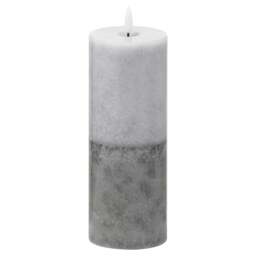 Rackhams Luxe Collection Dipped Natural Glow Electric Candle - Grey - Grey - 20cm x 7cm x 7cm - 100% Mixed - thumbnail 5