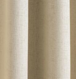 "Rackhams Cream Plain Textured Thermal Room Darkening Energy Saving Pair of Curtains For Bedroom & Living Room - 66"" (168cm) Width x 54"" (137cm) Drop" - thumbnail 4
