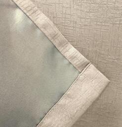 "Rackhams Cream Plain Textured Thermal Room Darkening Energy Saving Pair of Curtains For Bedroom & Living Room - 66"" (168cm) Width x 54"" (137cm) Drop" - thumbnail 5