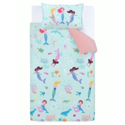 Rackhams Mermaid Reversible Duvet Cover Set - Single - thumbnail 5