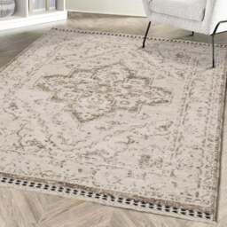 Rackhams Medallion Rug with Cotton Fringe - 160X230 cm - thumbnail 4