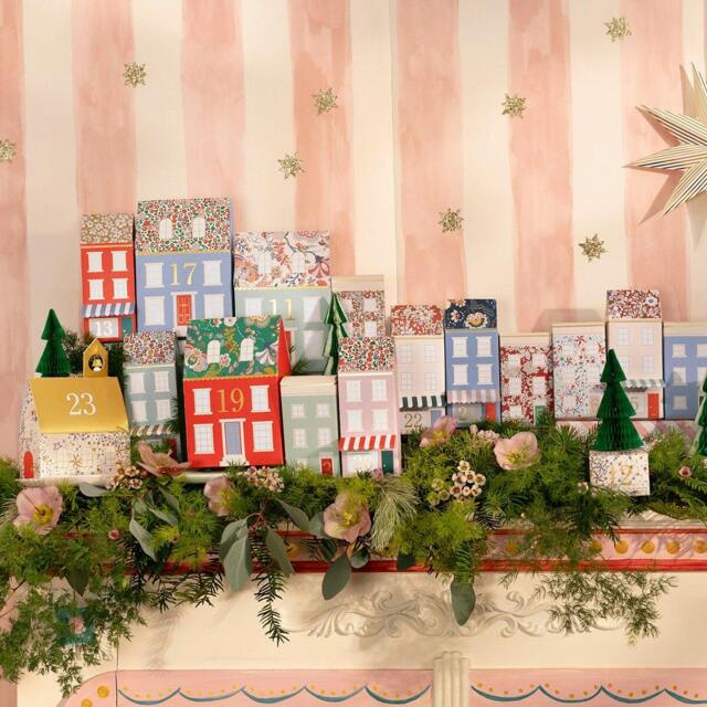 Rackhams Liberty Advent Calendar Village - Paper - H39.1 x W16.5 x D6.4cm - image 1