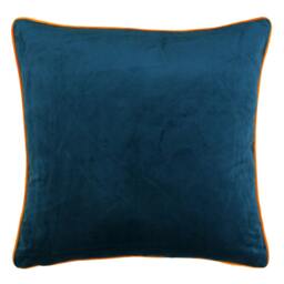 Rackhams Meridian Cushion Cover - Teal/Clementine - 55 x 55cm - Teal/Clementine - 100% Polyester