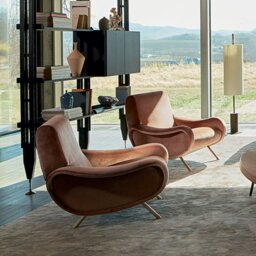 Rackhams Georgios Lounge Chairs/ Armchair, Linen - Light Orange - Boucle - thumbnail 6