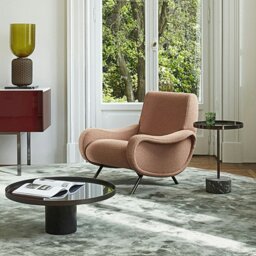 Rackhams Georgios Lounge Chairs/ Armchair, Linen - Light Orange - Boucle - thumbnail 5