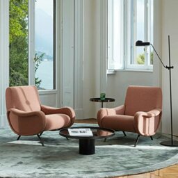 Rackhams Georgios Lounge Chairs/ Armchair, Linen - Light Orange - Boucle - thumbnail 3