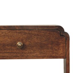 Rackhams Solid Wood California Walnut Newton Bedside Table - thumbnail 5
