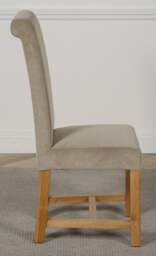 Rackhams Washington Fabric Dining Chair - Black - 1 - thumbnail 4