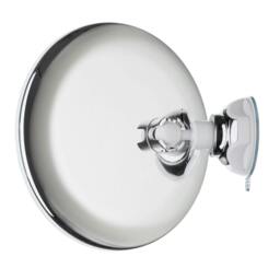 Rackhams Polished Chrome LED Mirror with Suction Cup Mounting (200mm) 7x Magnification Bathroom Makeup or Shaving Mirror - thumbnail 3