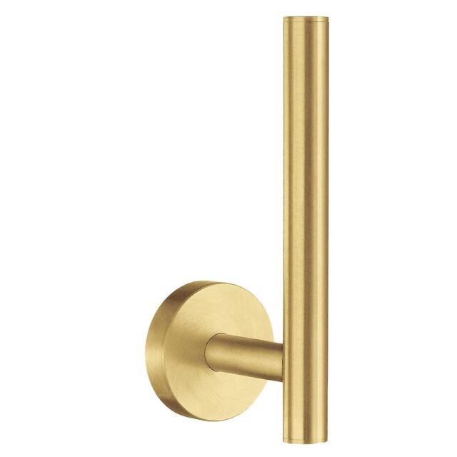 Rackhams Brushed Brass Spare Toilet Roll Holder - image 1