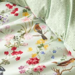 Rackhams RHS Birds In Bloom Green Duvet Cover Set - Single - thumbnail 6