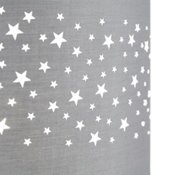 Rackhams Stars Decorated Children/Kids Soft Grey Cotton Bedroom Pendant or Lamp Shade - thumbnail 3