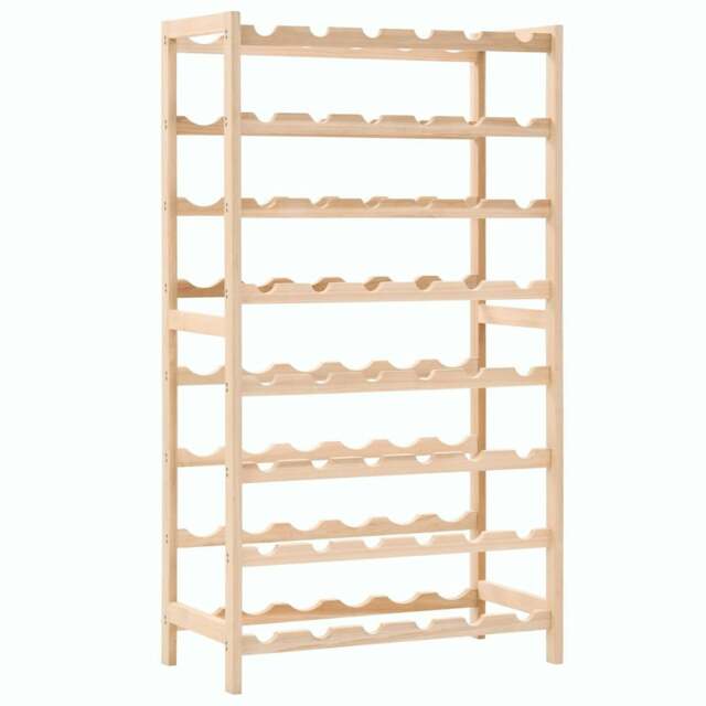 Rackhams Wine Rack Cedar Wood 57.5x28x102 cm
