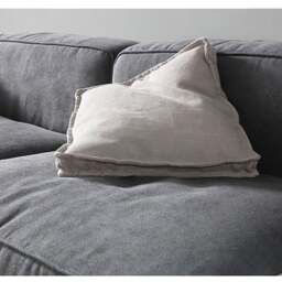 Rackhams Zavia Three Seater Corner Sofa, Linen - Right Hand Facing - Grey - Three Corner Seater 320cm - thumbnail 6