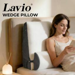 Rackhams Wedge Pillow Acid Reflux Memory Foam Pregnant Reading Support Anti-snoring - thumbnail 2