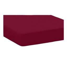 Rackhams Easycare Percale Fitted Sheet - Red - Double - Red - 50% Cotton/50% Polyester - thumbnail 3