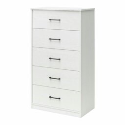 Rackhams BrEZ Build Pearce 5 DRW Dresser White Oak - White - thumbnail 2