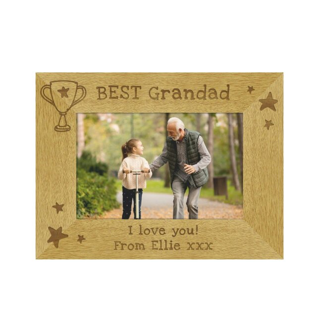 Rackhams Personalised Simply The Best 6x4 Landscape Wooden Photo Frame - image 1