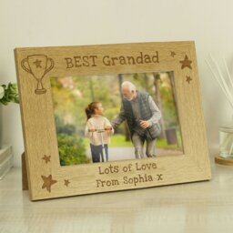 Rackhams Personalised Simply The Best 6x4 Landscape Wooden Photo Frame - thumbnail 2