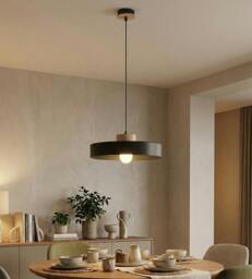 Rackhams KIVI Lge Pendant Lamp 1 x E27 Black - thumbnail 3