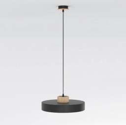Rackhams KIVI Lge Pendant Lamp 1 x E27 Black - thumbnail 2