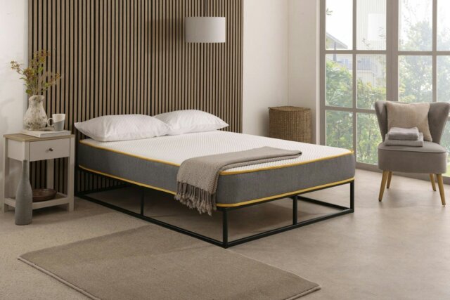 "Rackhams The Saffron Comfort All Foam Mattress – 8"" Deep Memory & Supportive Foam - Grey - 1 - 3ft Single Mattress (90cm x 190cm)" - image 1