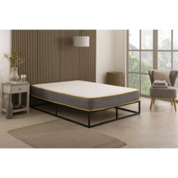 "Rackhams The Saffron Comfort All Foam Mattress – 8"" Deep Memory & Supportive Foam - Grey - 1 - 3ft Single Mattress (90cm x 190cm)" - thumbnail 3