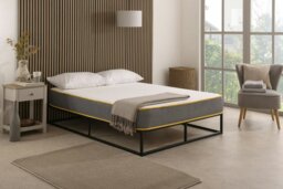 "Rackhams The Saffron Comfort All Foam Mattress – 8"" Deep Memory & Supportive Foam - Grey - 1 - 3ft Single Mattress (90cm x 190cm)" - thumbnail 1