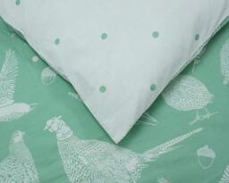 Rackhams Moorland Birds King Size Duvet Reversible Set Green - King - Green - Polycotton - thumbnail 4