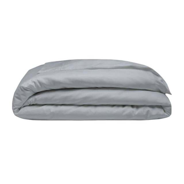 Rackhams 400 Thread Count Egyptian Cotton Oxford Duvet Cover - Platinum - Kingsize - Platinum - 100% Egyptian Cotton - image 1
