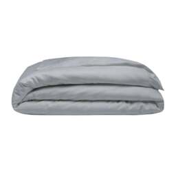 Rackhams 400 Thread Count Egyptian Cotton Oxford Duvet Cover - Platinum - Kingsize - Platinum - 100% Egyptian Cotton - thumbnail 1