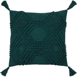 Rackhams Halmo Cushion Cover - Teal - One Size - Teal - 60% Polyester/40% Cotton - thumbnail 1