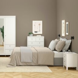 Rackhams Madrid Bedside Table 2 drawers in White - White - Manufactured wood - 1 - thumbnail 6