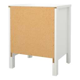 Rackhams Madrid Bedside Table 2 drawers in White - White - Manufactured wood - 1 - thumbnail 4